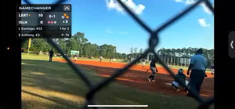 Hit to Center field