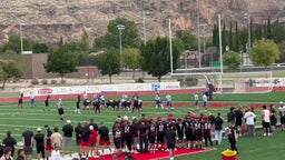 QB #11 Kannon Cowan runs the ball into the end zone