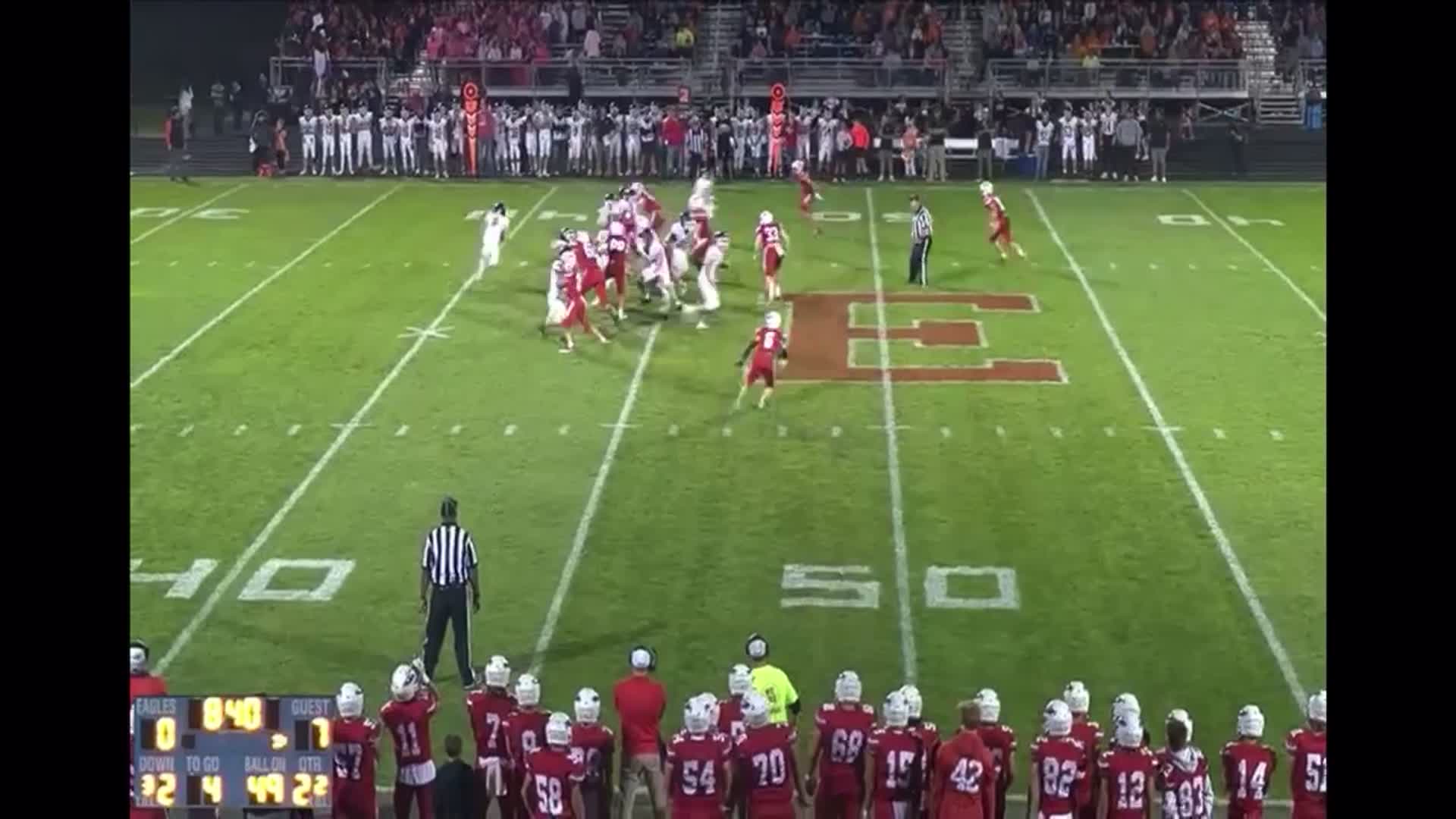 Touchdown run against Eastwood