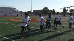Warm Up Pre Game Against Estancia High School