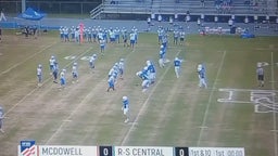 Freshman (SS/ATH) Mason Gardner (#1) makes the open field tackle great read.