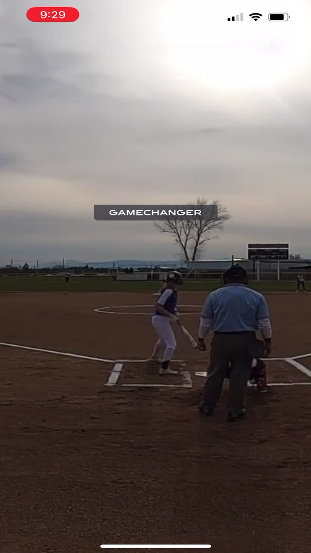 First game as a freshman. 2 doubles off the top of the fence.