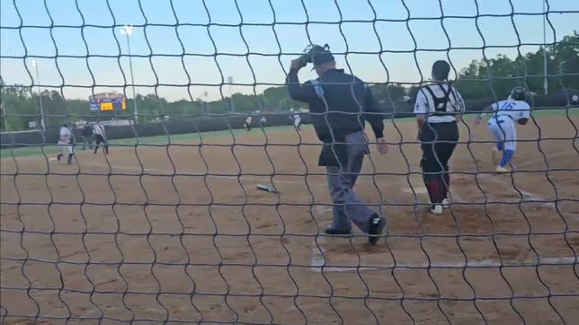 After hitting a deep homerun in the first inning for the first run of the game, Jasmine Mack hits the walk-off single for the win vs. Southern Guilford Storm.