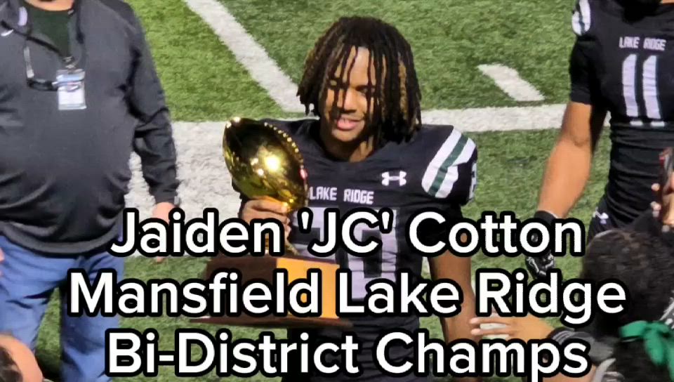 Jaiden 'JC' Cotton's Highlights in Mansfield Lake Ridge's 47-38 win over Euless Trinity. (Division 1 6A Bi-District Champs)