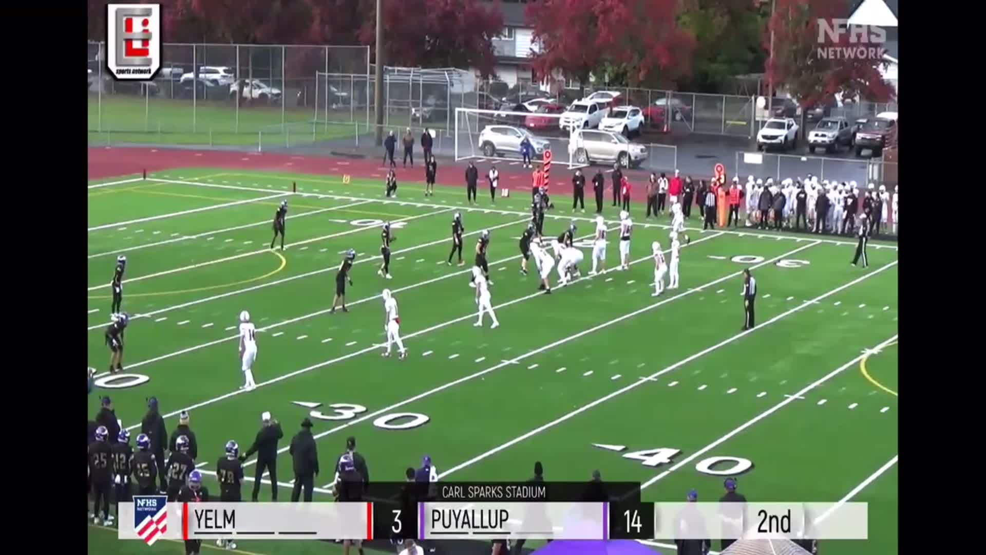 2nd quarter YELM #10 Parker Myers with the keeper for 11 yards and the 1st down