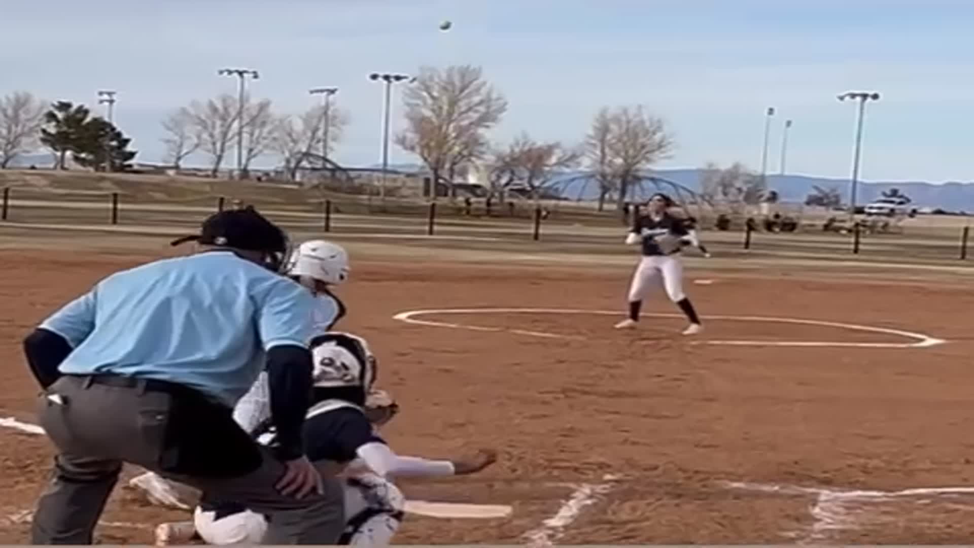 Layout catch in center field!