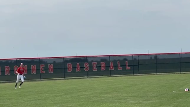 A hustling diving catch and left field by Jace Stuckey