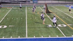 JV lacrosse shot on goal.