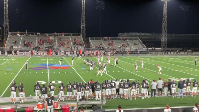 State Journal Register (Oct 6 Sunday edition)  "Going 80 yards in 4 plays-all catches by Thurman, including a 40-yard TD reception with 35 seconds left - the Senators pulled out the improbable victory...".