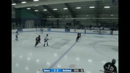 Zone entry with a dangle to a hit on thr forecheck
