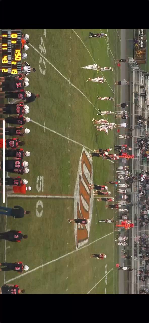 34 yard catch and run