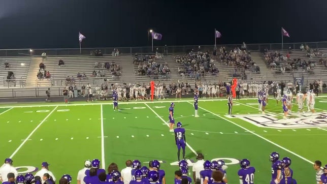 Interception against Liberty Christian to prevent a Hail Mary pass completion at half time.