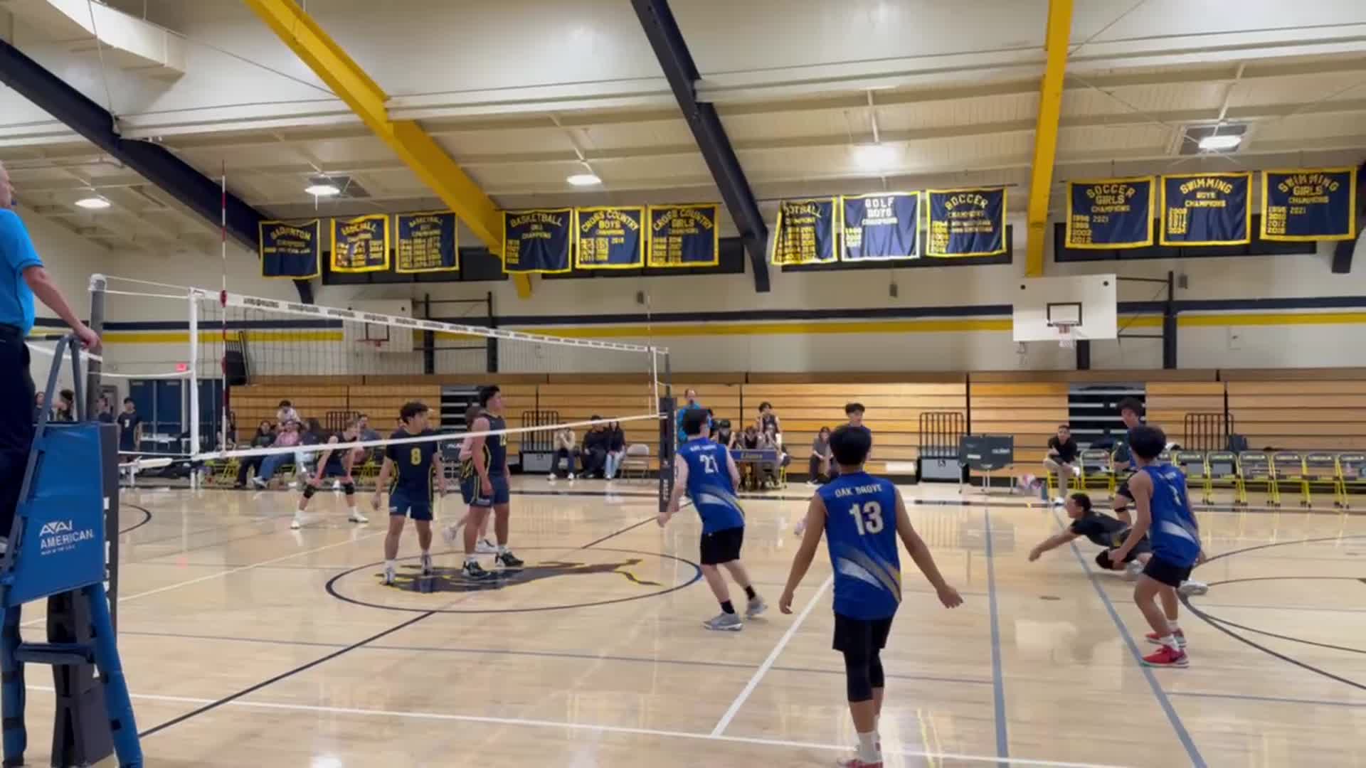 2/27/2025 Varsity Boys Volleyball - Oak Grove @ Lincoln (Oak Grove wins 3-0)