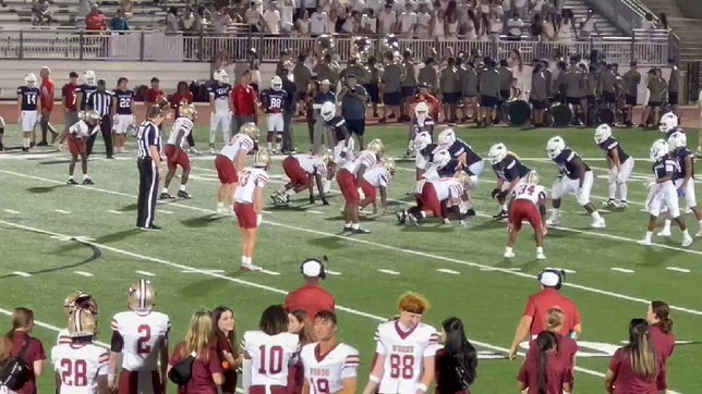 Deflection with interception and 9 yard return