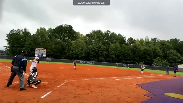 Hard hit double over shortstop