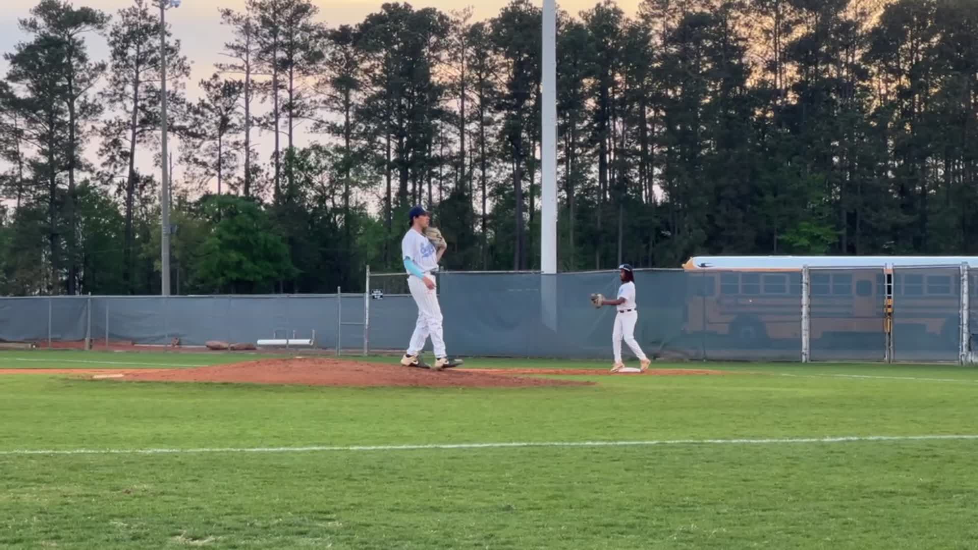 Warming up before game