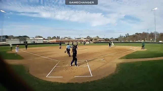 Triple to the right center gap