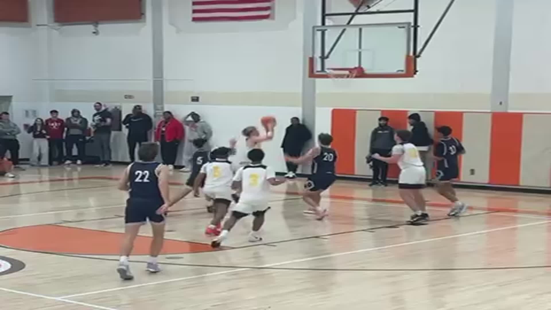 Mekai Morse with the steal and dish to Jake Greenberg