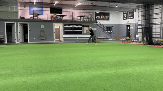 Working on footwork and fielding the ball cleanly