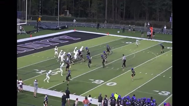 Jacoby Parker cut up the middle for a couple of yards gained.