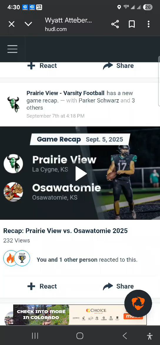 Recap Video against Osawatomie