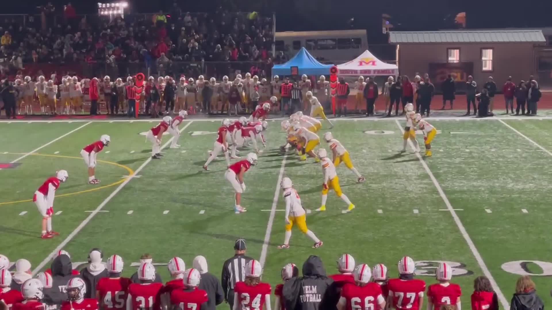 Mt Tahoma #13 Tre Walker to #5 DJ Ervin for 63 Yard pass saving tackle by #16 Nathan Ford