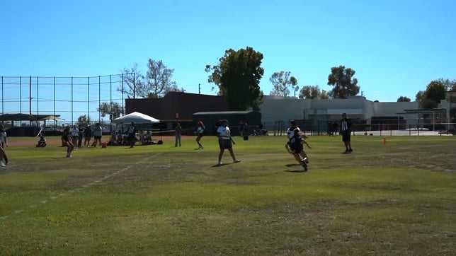 Jacqueline Quintero (#4) coming in clutch with that pick 6 against Whitney HS pre season.