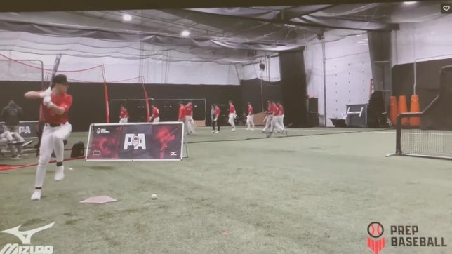 Exit Velo- 97 mph.  Inf Velo- 83. 30 yd dash- 3.89 c'o 2028