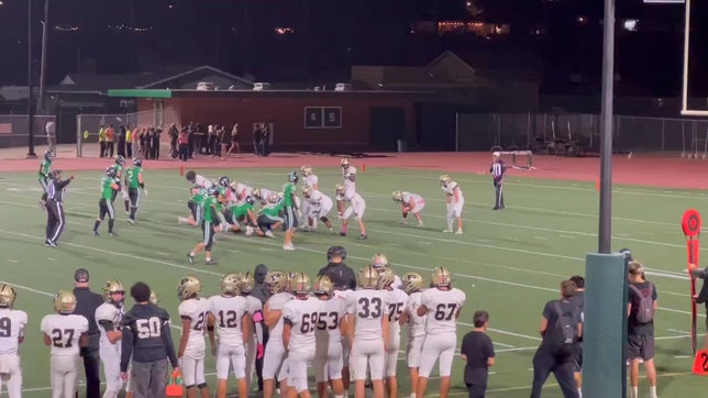 Varsity quarterback, Ethan Balog breaking open and 83 yard run against South Torrance.