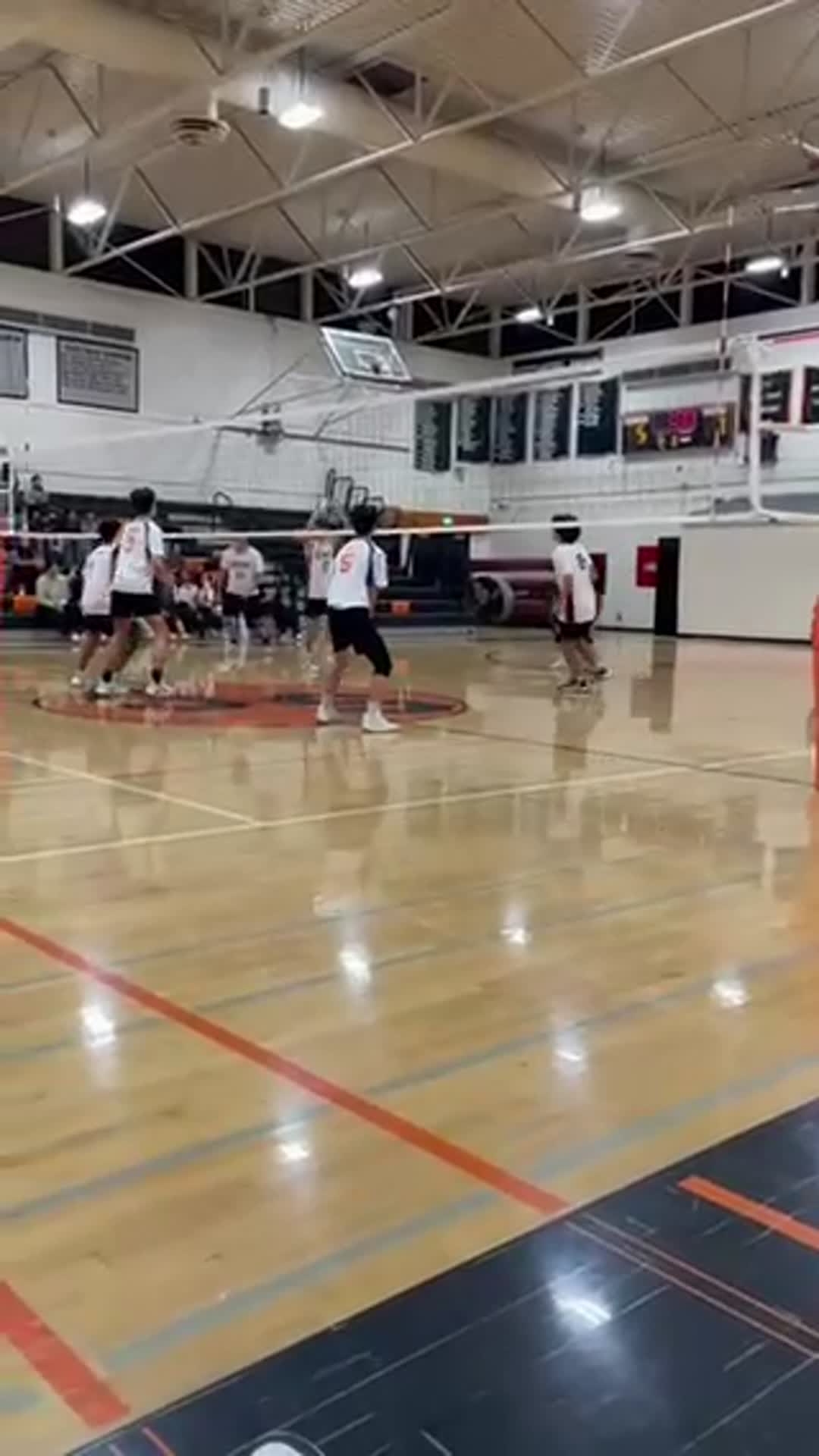 Ended the first set with a block