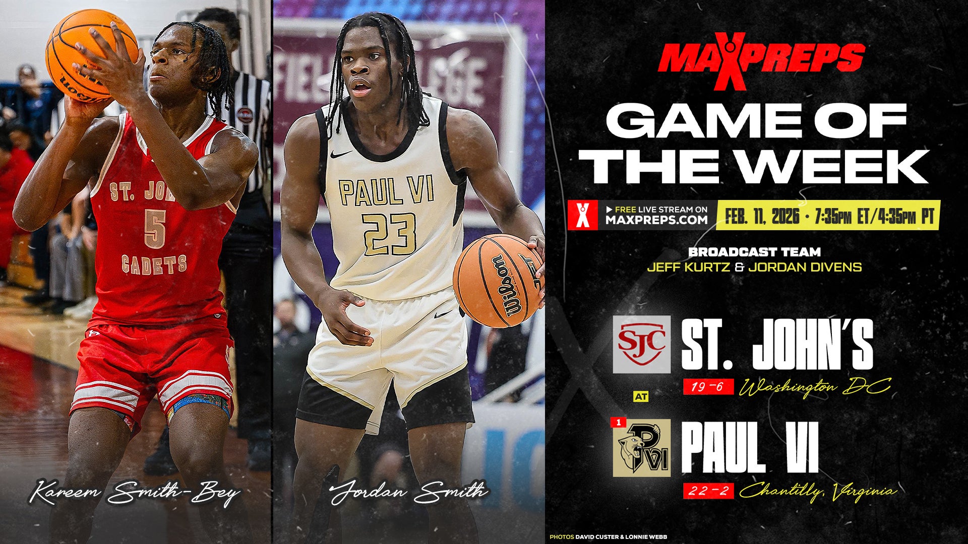 Paul VI vs St John's set for high-level rematch in MaxPreps Game of the Week