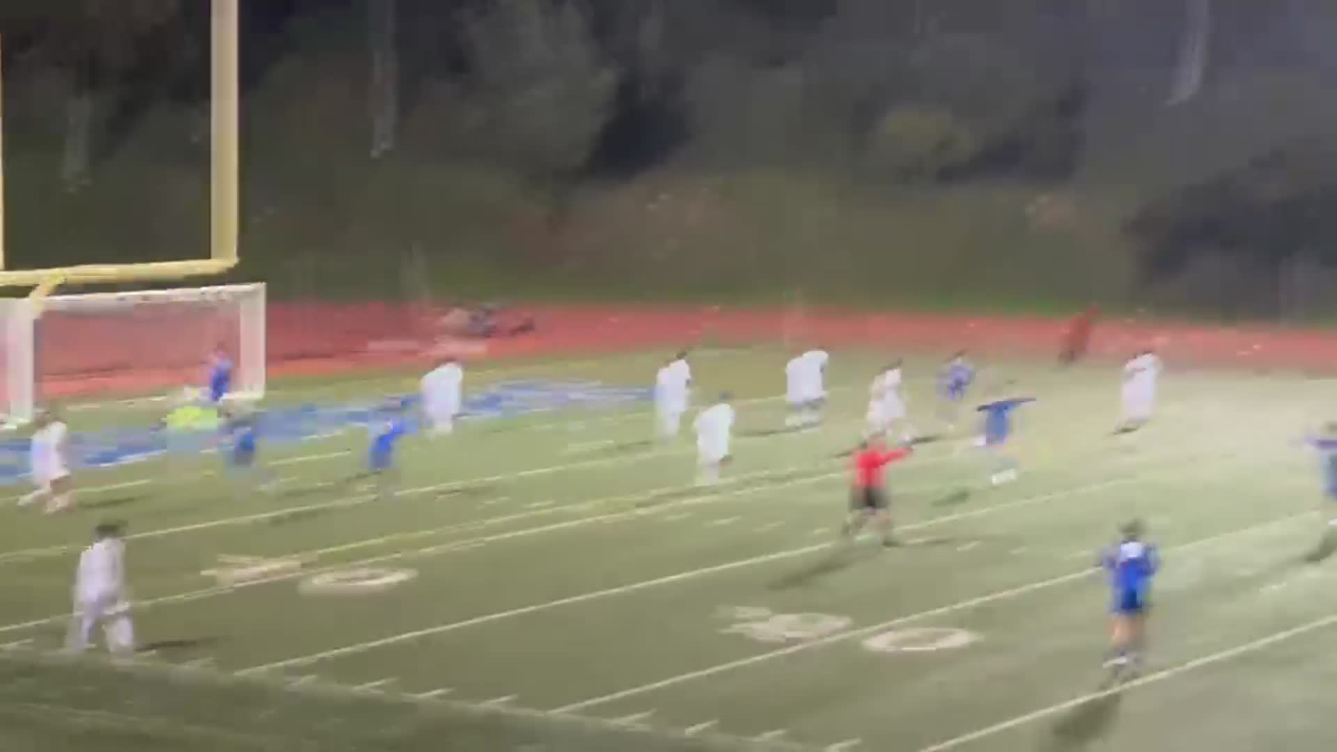 Another "Senior" Night goal for the Cavers