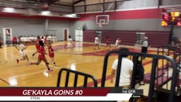 Ge'Kayla Goins Game Highlights vs Cornerstone Charter
