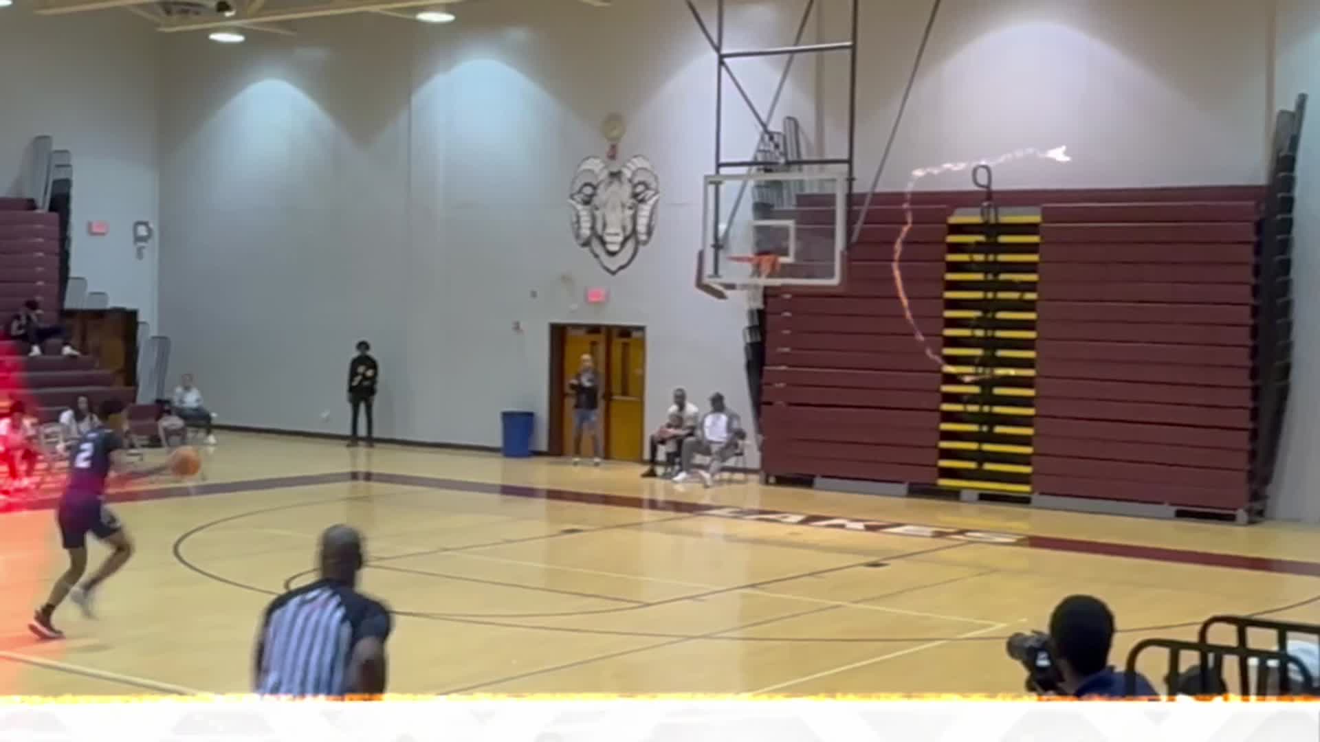 Dwyer’s High Flyer Jermuni Shuler throws down four dunks in Saturday’s 66-26 win at Palm Beach Lakes High School