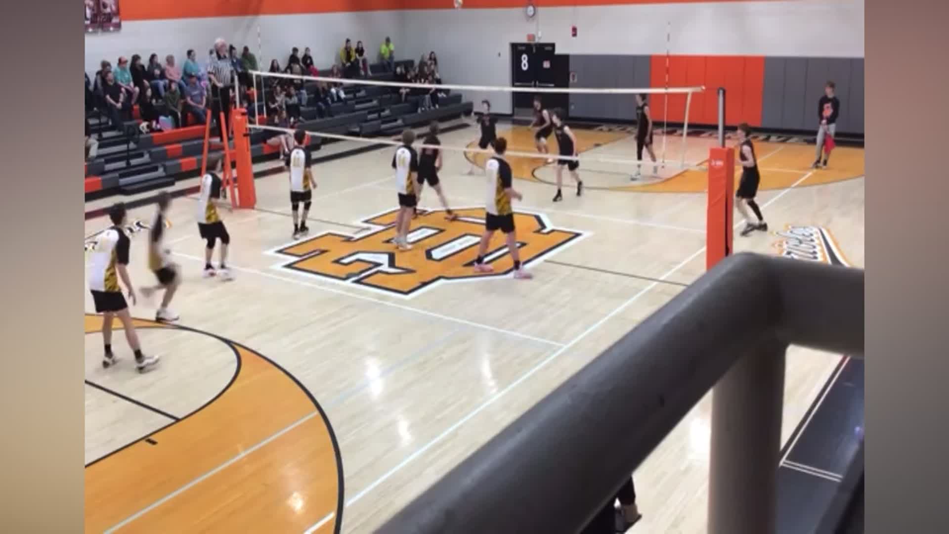 Super-Senior Jesse Roth seals the deal against Maplewood with a violent boomshot