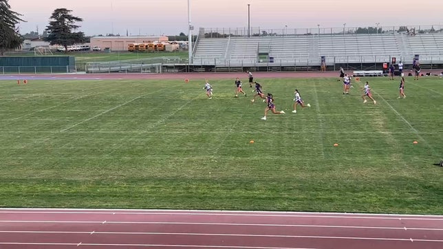 45 yard interception, cuts between 2 defenders to score