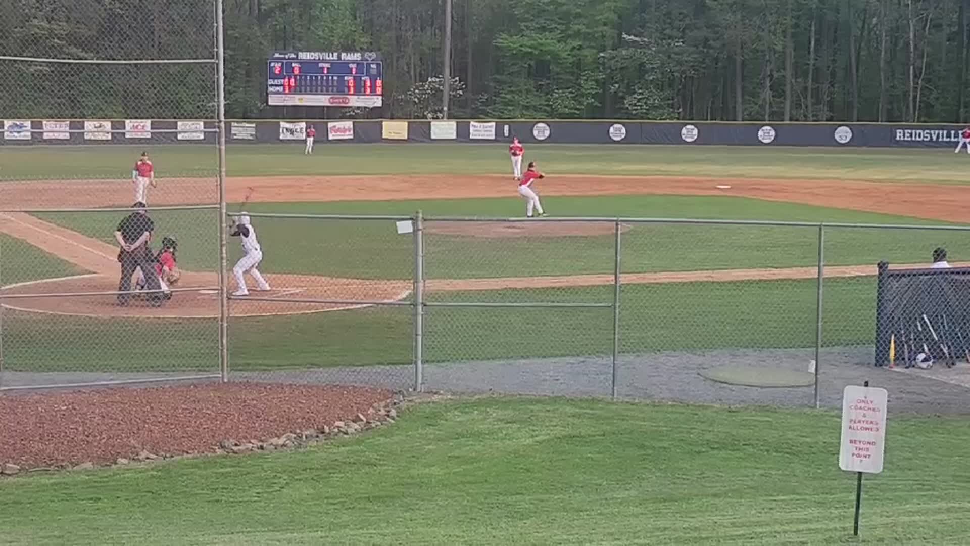 Pitching at Reidsville 4/14/25