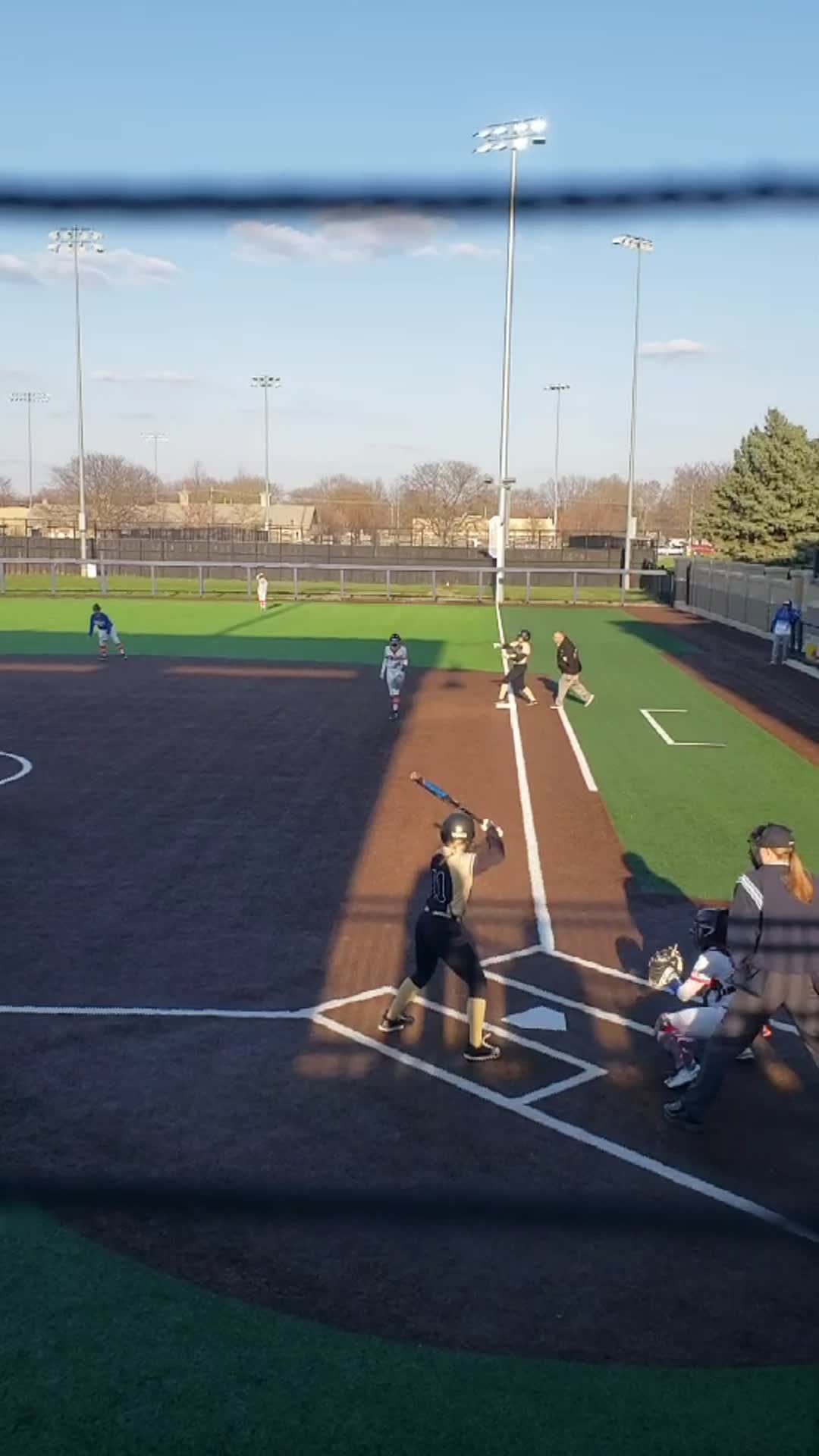 hit left field triple