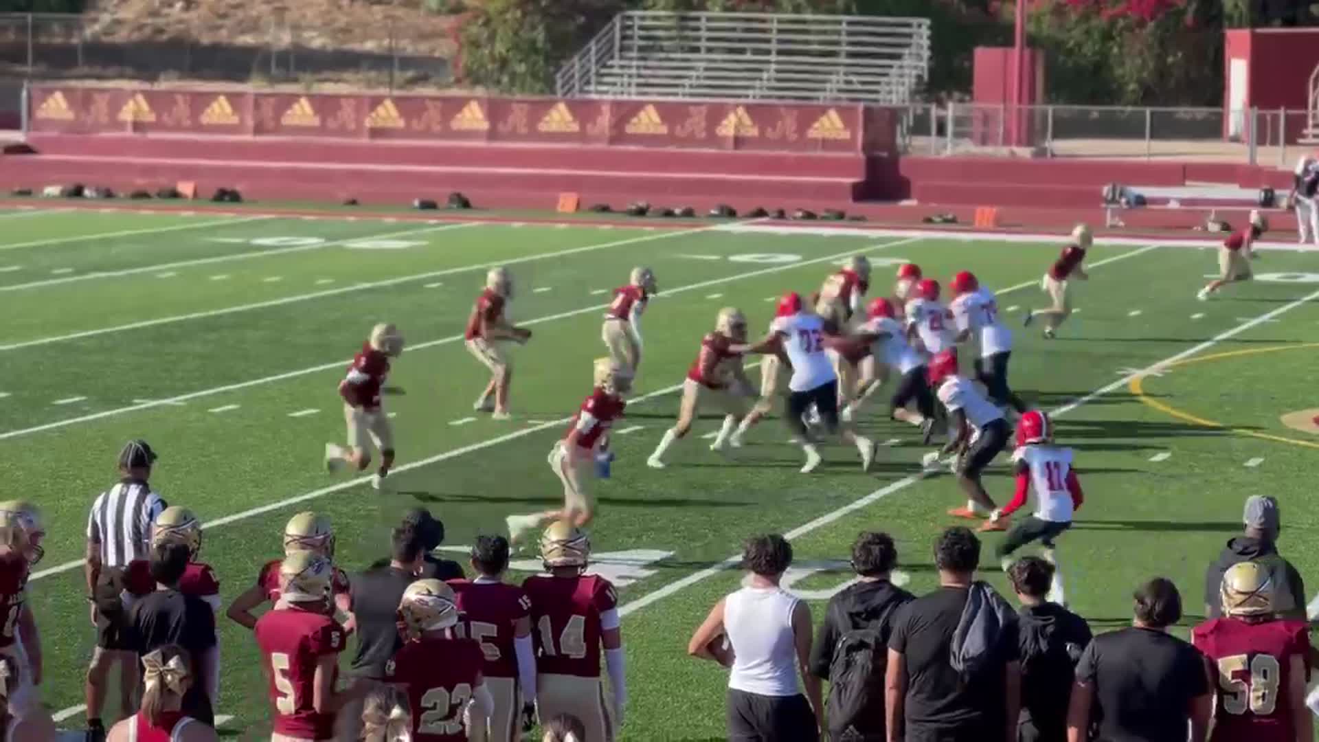 60 yard touchdown by Isaiah White