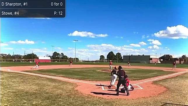 Dyson Sharron had a day against Coronado going 4 for 4 including this solo blast to left, 1 of 2 HRs on the day for Sharpton.