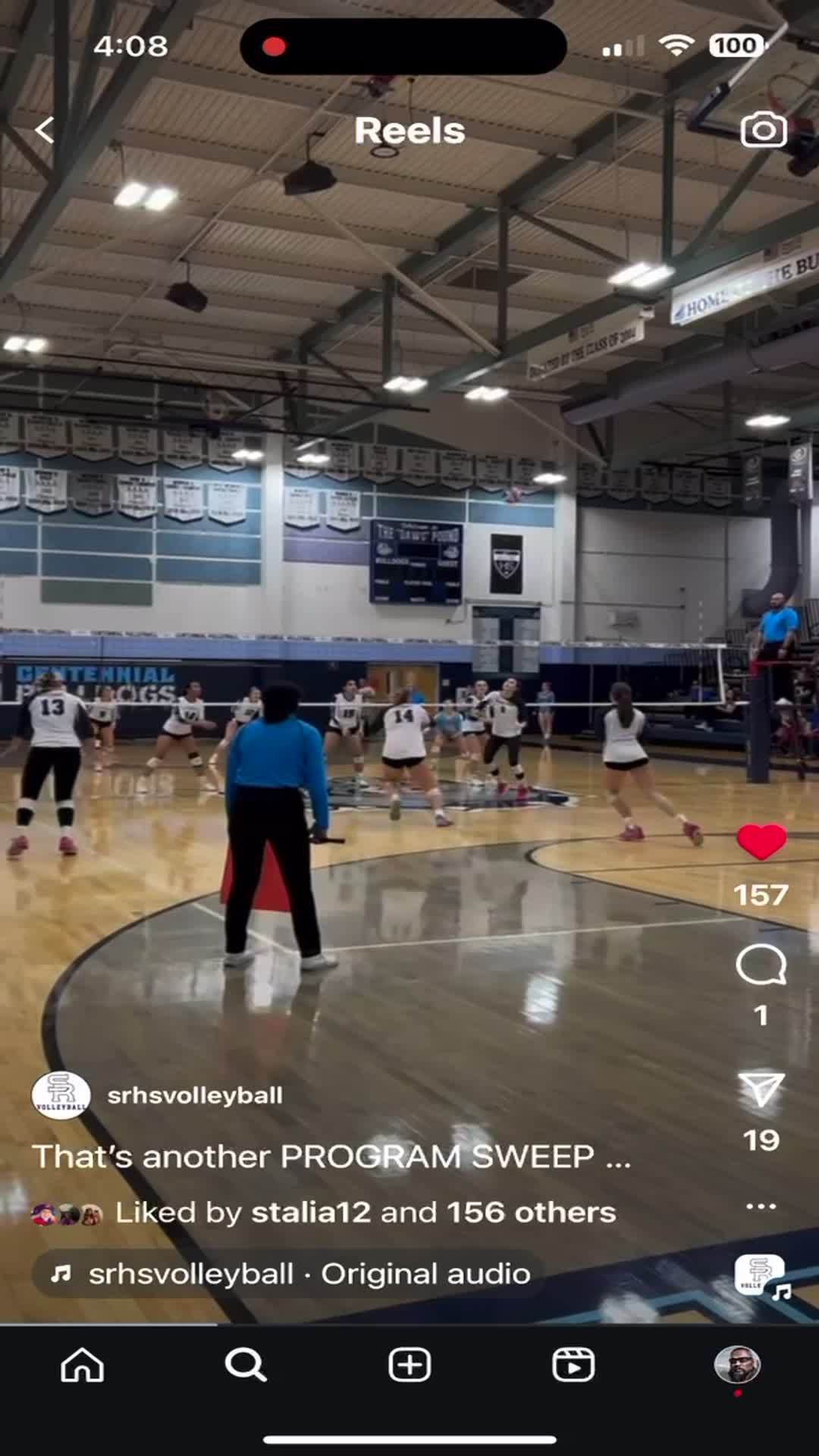 Game point in set 5 to win the match @centennial high schooler