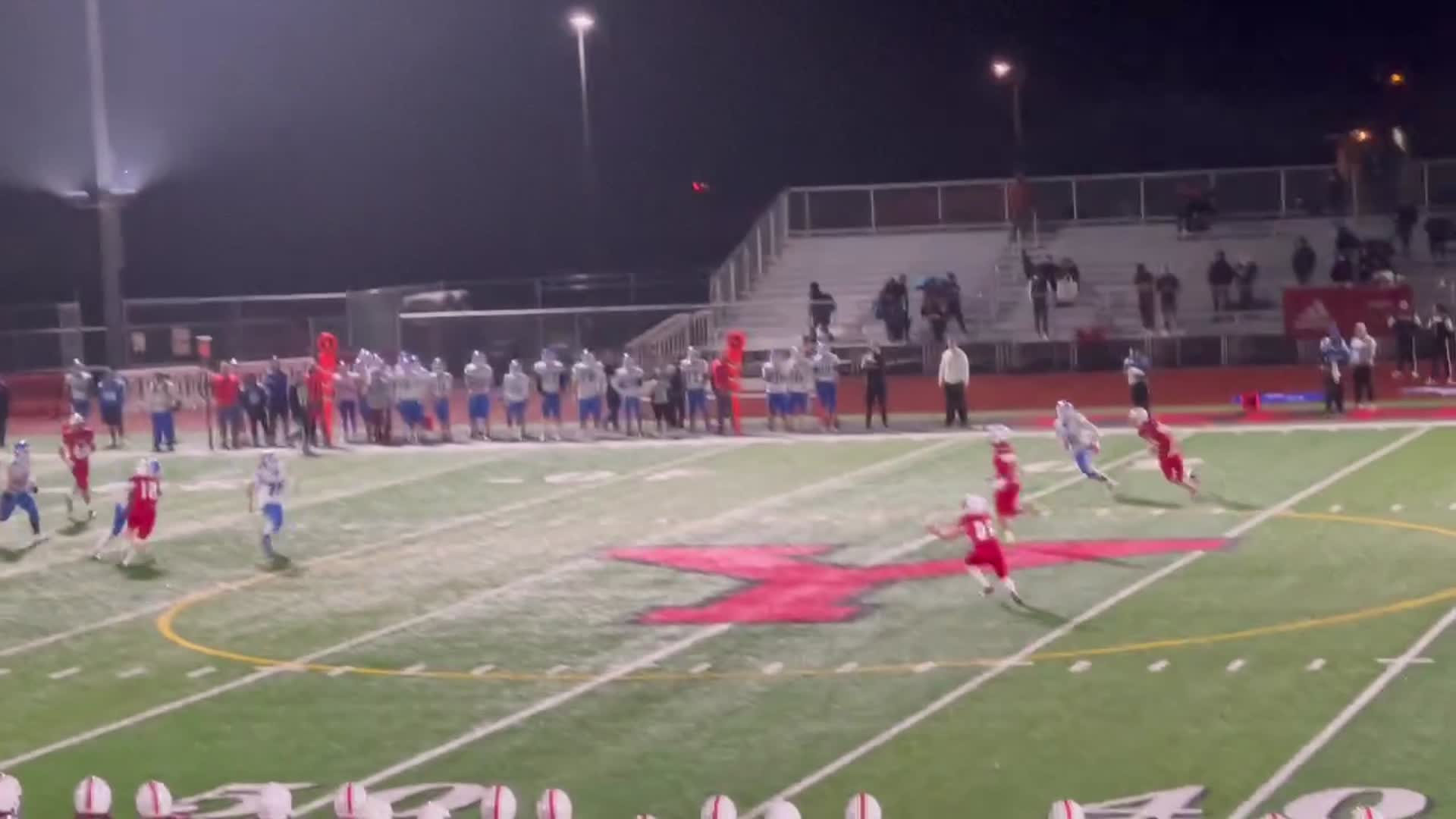 Yelm #25 Anthony Kiamco 52 yard Punt Return Touchdown vs Kent-Meridian