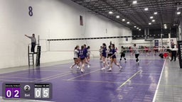 Quick reaction one-handed set for a middle attack