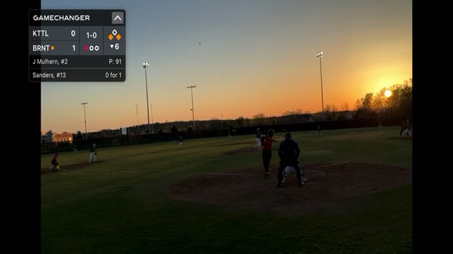 Tiernan Sanders 3-Run Home Run