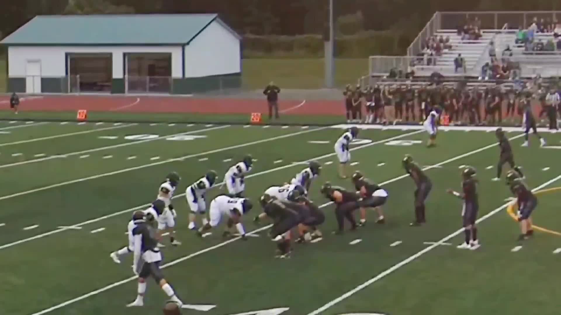 East Hartford LB #3 Darrol Young Solo TD Saving Tackle by #3 Darrol Young Against Enfield HS