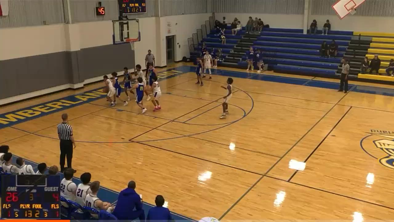 Cumberland Boys Jv Jacob Wickware makes a 3 pointer