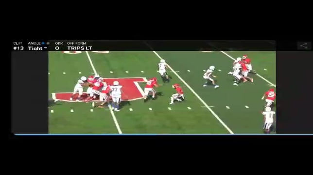 Long QB scramble up the left sideline for Mason