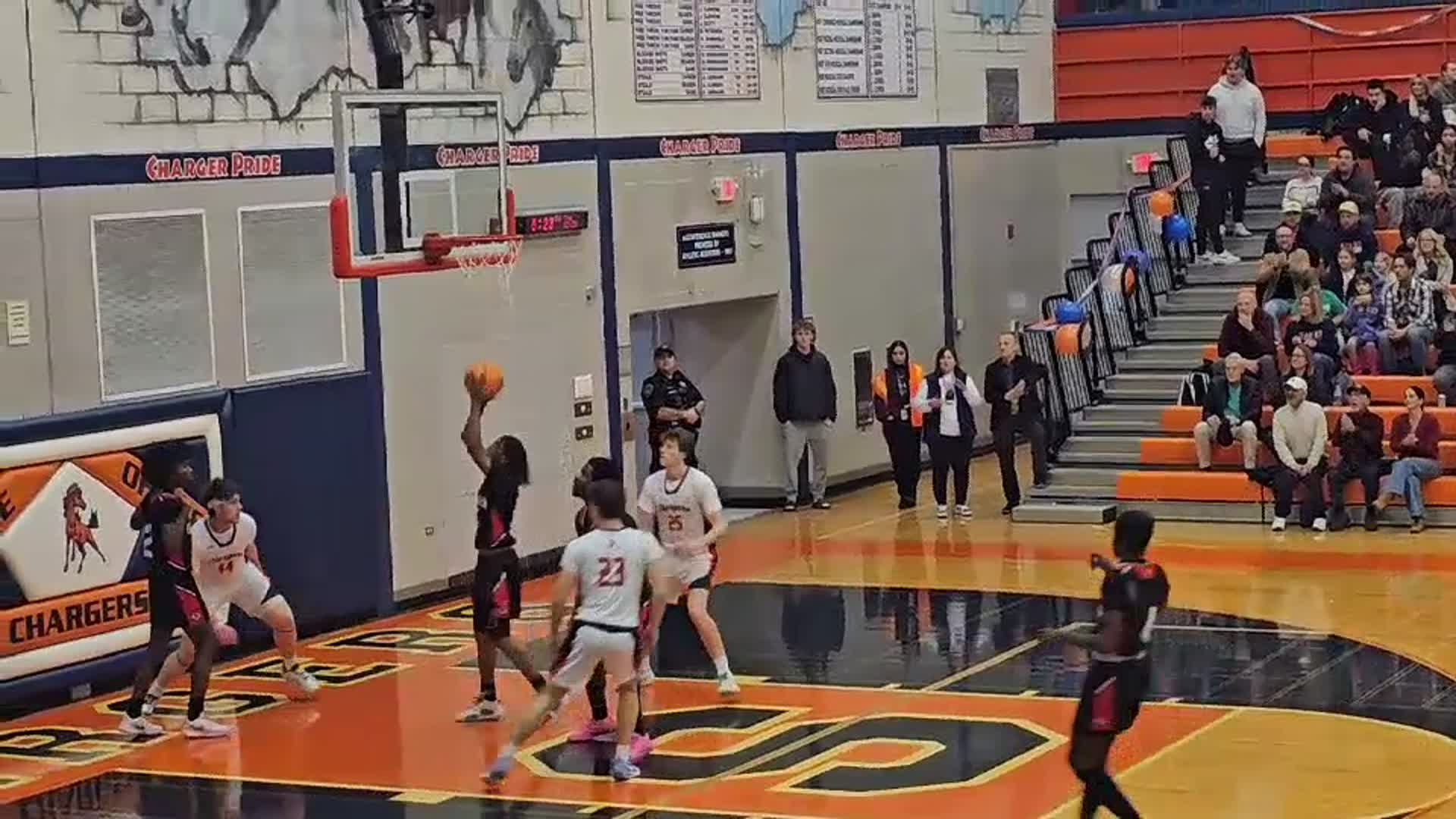 Big Man Filling The Lane