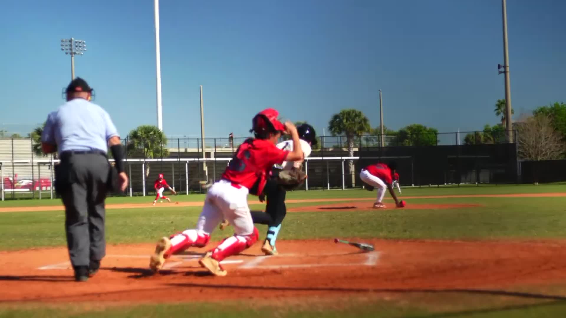 Shortstop Freshman Sensation Odanyx Ofarril Gets an Out