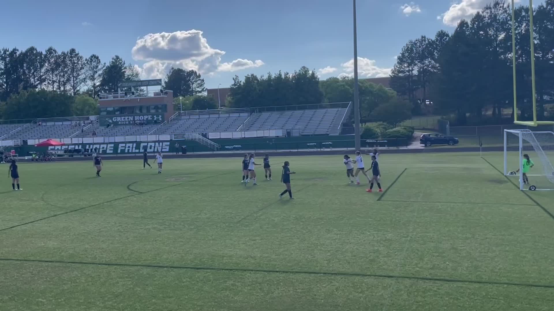 Lasandra goal just under the Crossbar, Assisted by Willow!